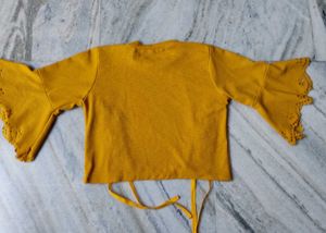Yellow Crop Top