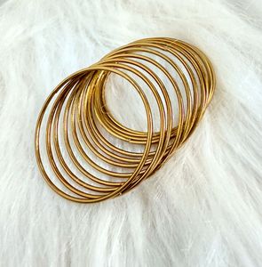 Anti Tarnish - Golden Bangles | Set of 12 Bangle