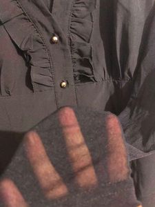 Black Ruffled Blouse