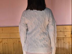 Cozy White Knit Sweater