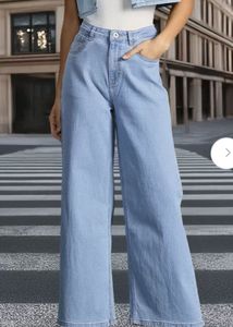 Wide Leg Denim Jeans