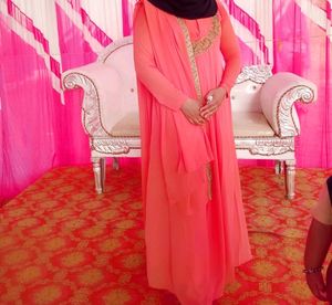 Gown With Shawl And Pant
