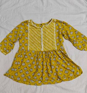 Cotton Short Printed Kurti