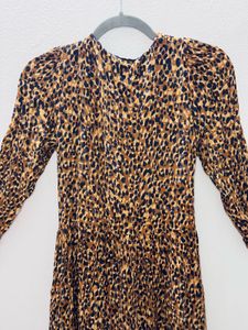 Leopard Print Midi Dress