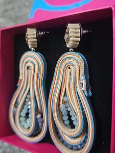 Unique Beaded Statement Earrings