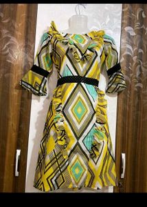 Patterned Mini Dress