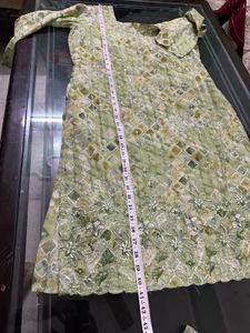 Green Suit Salwar Dupatta Set And Coral Kameez