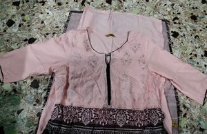 Pink Patterned Dress