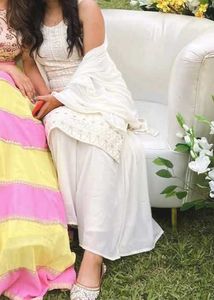 Cream/White Indian Dress