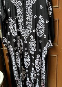 Black Beautiful Handwork Chikankari Kurta
