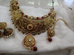 Golden Heavy Necklace Set