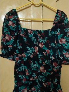 Black Floral Gown