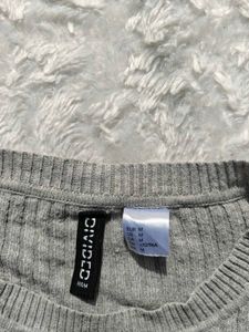 H&amp;M Ribbed Long Sleeve Top