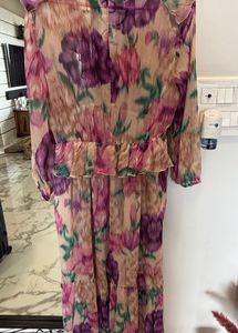Multicolour Feminine Maxi Dress From Zara
