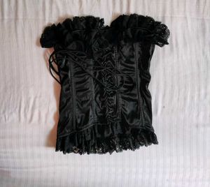 Elegant Black Corset Top
