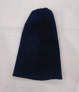 Navy Blue Knit Beanie