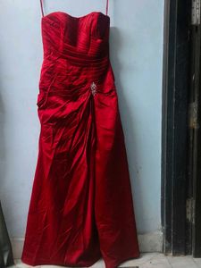 Elegant Red Evening Gown