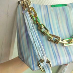 multi-use aqua blue bag ✧