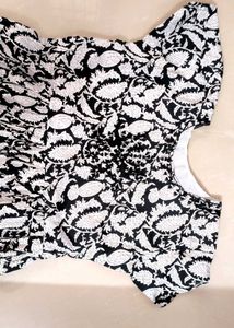 Beautiful Black And White Embroidered Maxi