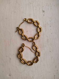 Gold Chain Link Earrings