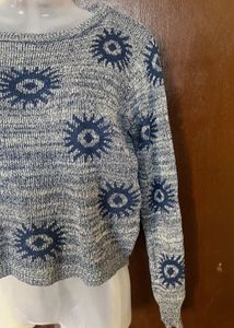 Patterned Knit Sweater