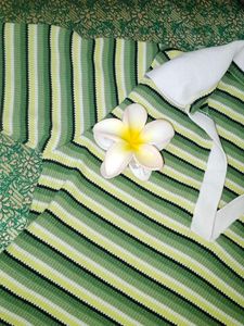 Striped Green Polo Top