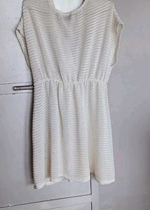 White Knit Mini Dress