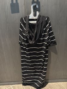 Black Mini Dress With Cap