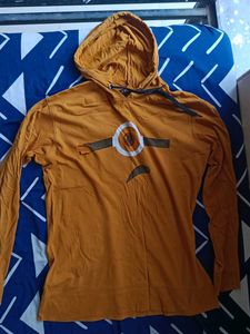 Orange Graphic Hoodie