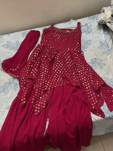 Festive Sharara&amp;suit Set with Dupatta
