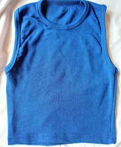 Blue Ribbed Tank Top💙