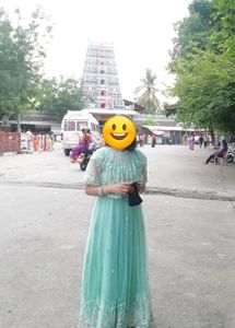 Ethnic Gown With Ponchu