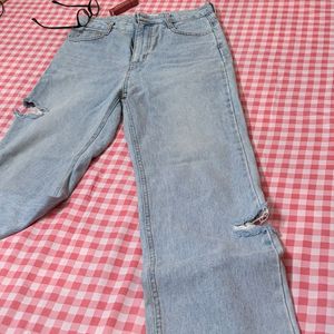 Ripped Light Wash Jeans