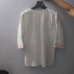 A White Short Kurti