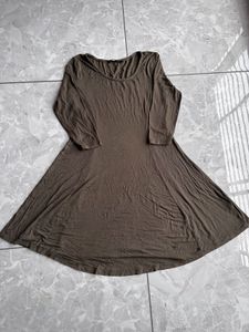 Olive Green Casual Dress