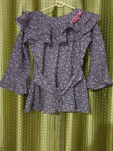 feminine long-sleeve blouse