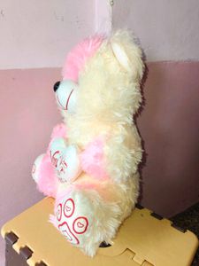 Cute Pink &amp; White Teddy Bear