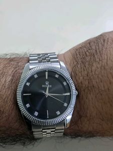 Silver Rolex Style Watch