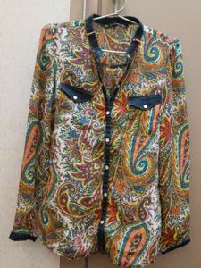 Paisley Print Blouse from ZARA