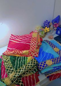 Leheriya Saree In Stock