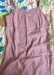 Pink Strappy Kurti