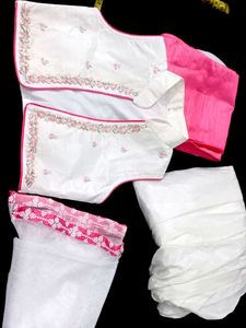 😍White And Pink Suit 🥰