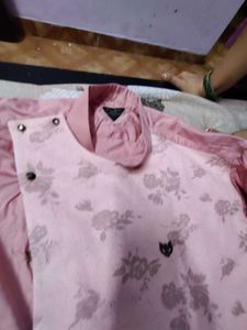 Pink Floral Print Shirt