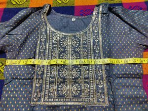 Elegant grey kurta set
