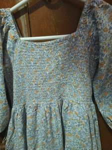 Floral Midi Dress With POCKET😍