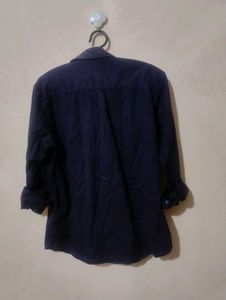 Navy Blue Long Sleeve Shirt