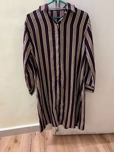 Striped Shirt Dress