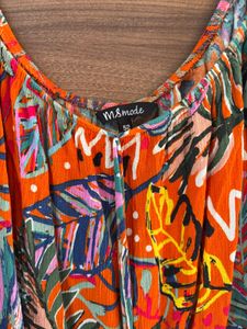 Tropical Plus Size Print Top