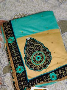 Elegant Embroidered Saree