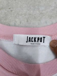 Cute Pink &amp; White 'Milk' Sweatshirt